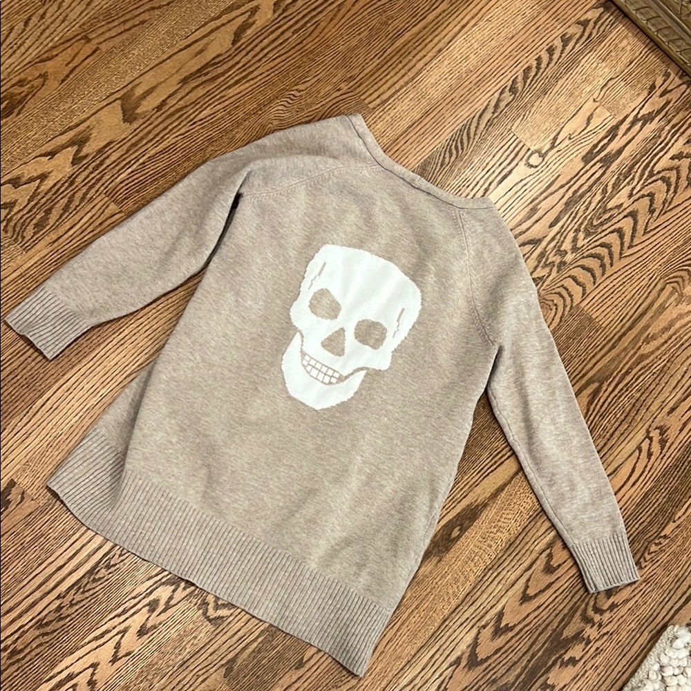 Sweet Romeo Tan Skull Sweater